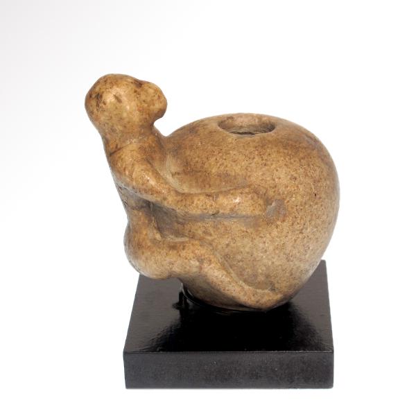 Rare Egyptian/Phoenician Breccia Stone Vessel with (1 of 7)