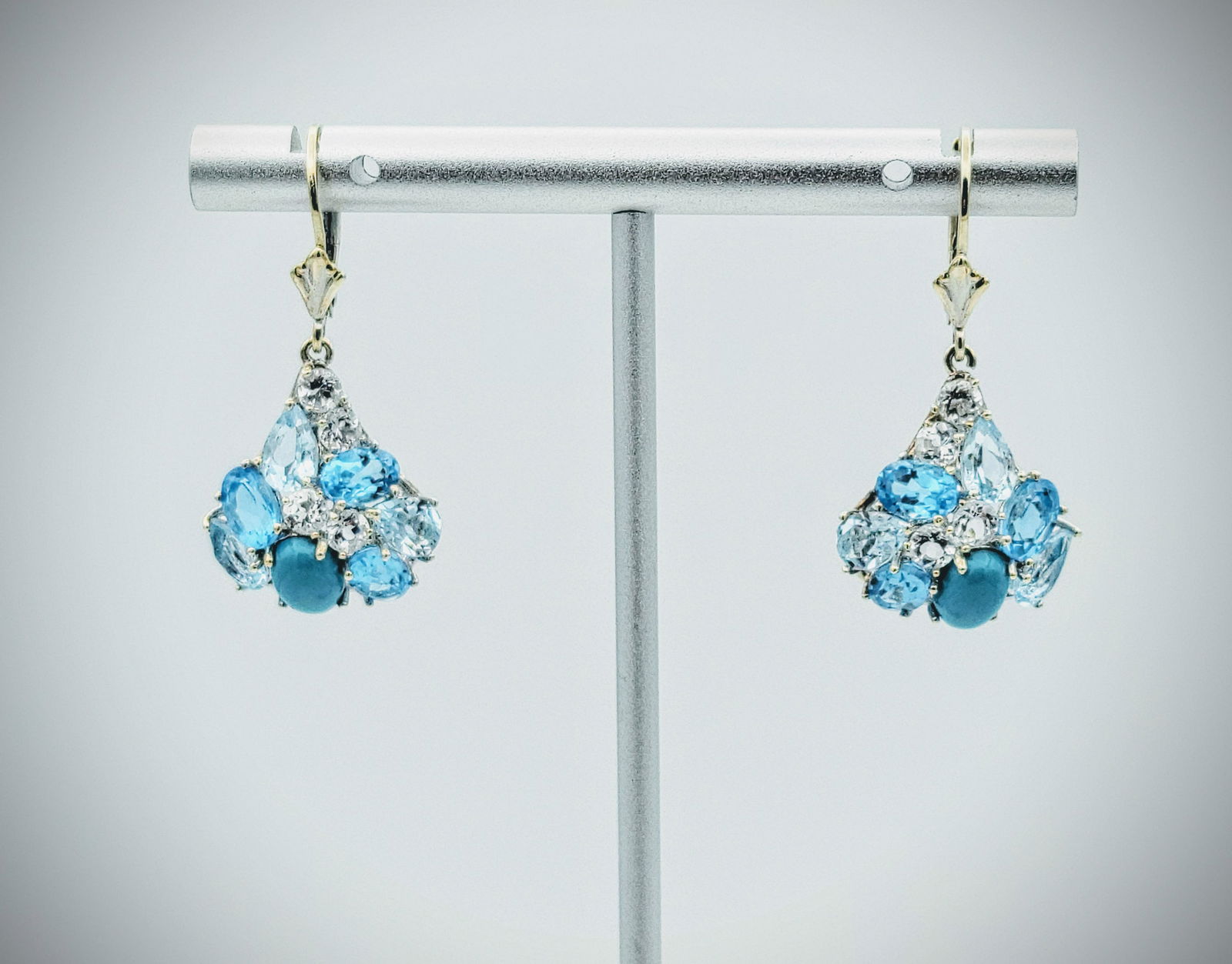 Sterling Silver Turquoise, Blue Topaz & Cubic Zirconia (1 of 3)