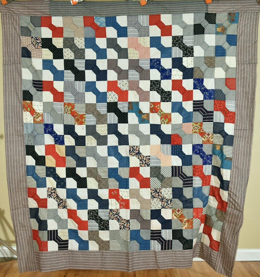 1880's Bow Ties Quilt Top (1 of 18)
