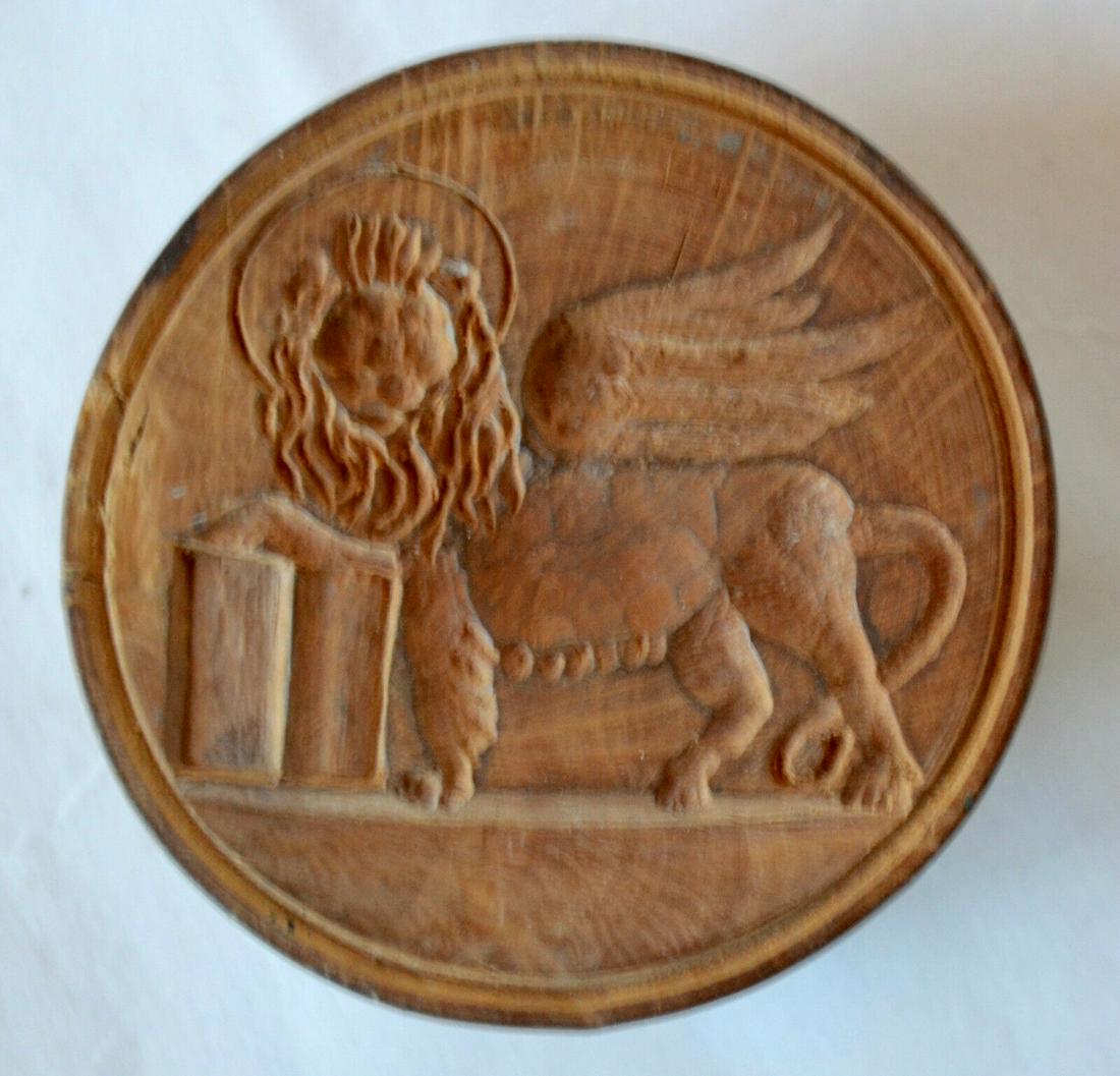 Butter Stamp with Winged Griffin or Lion (1 of 6)