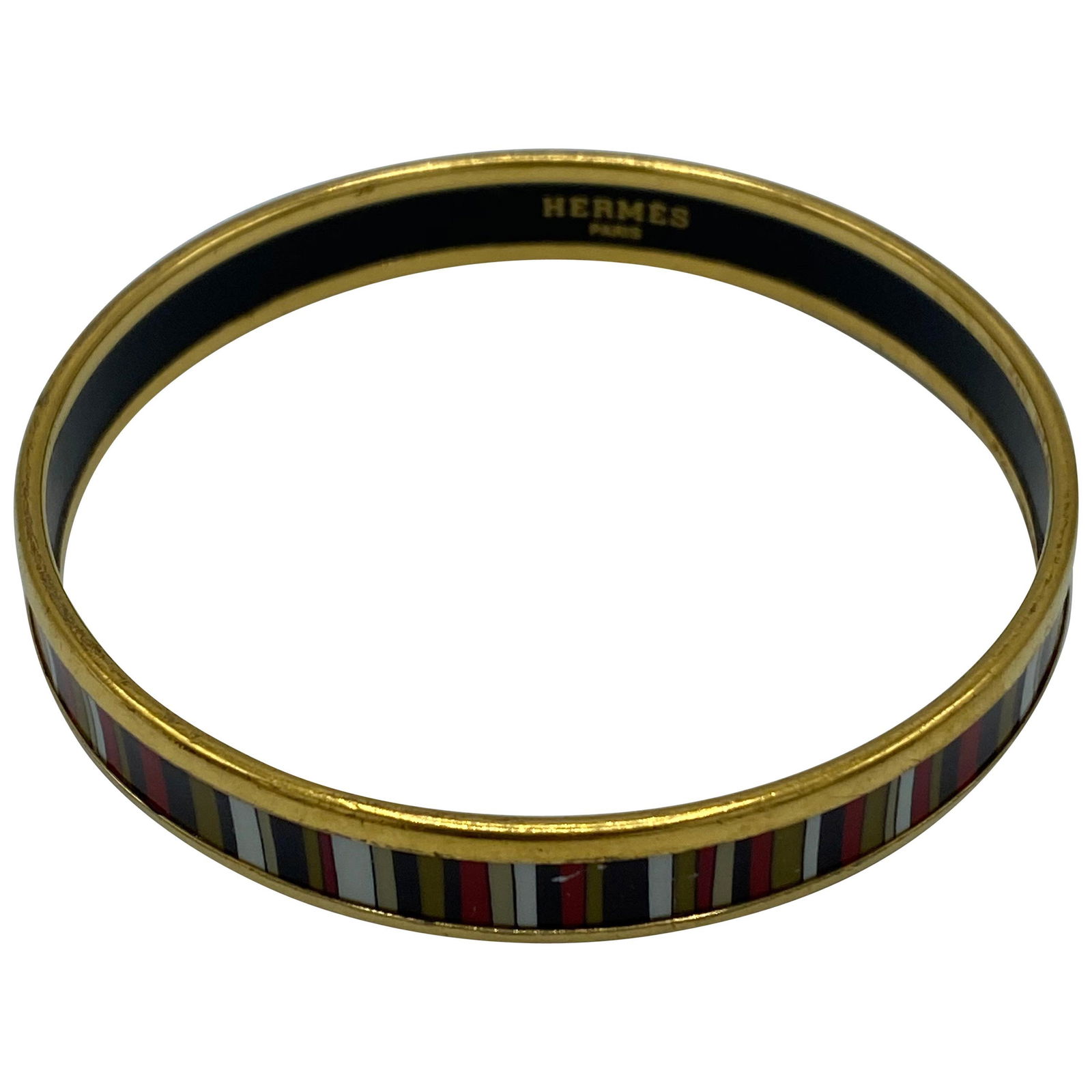 Vintage Hermes Enamel Bangle Bracelet (1 of 10)