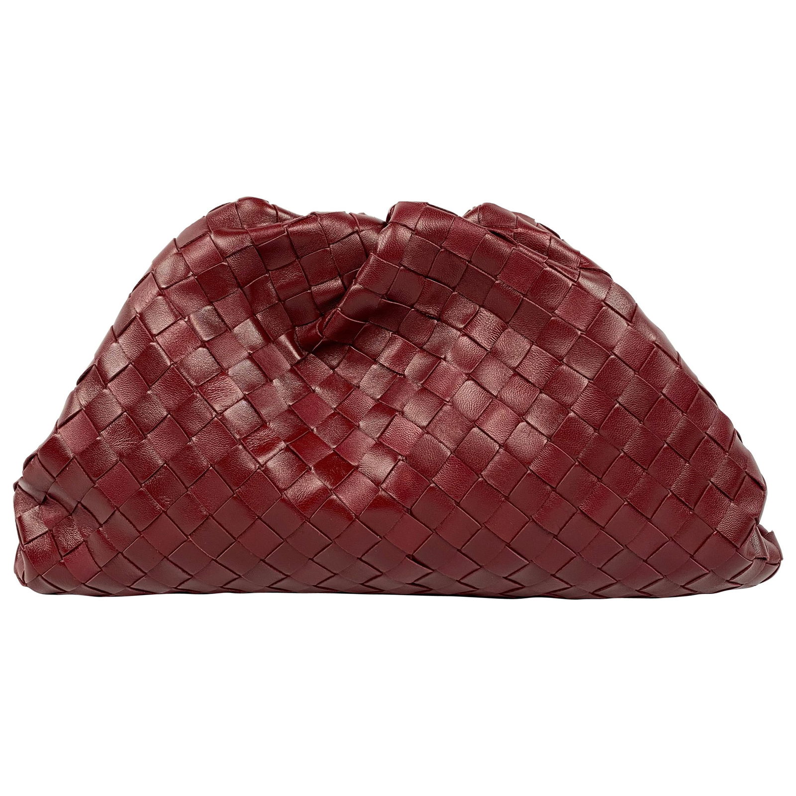 Bottega Veneta The Pouch Red Leather Clutch Purse (1 of 13)