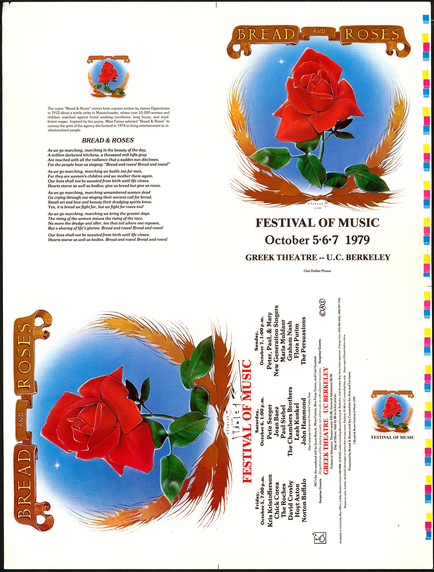 Signed AOR 4.85 Bread And Roses Festival Of Music Proof (1 of 1)