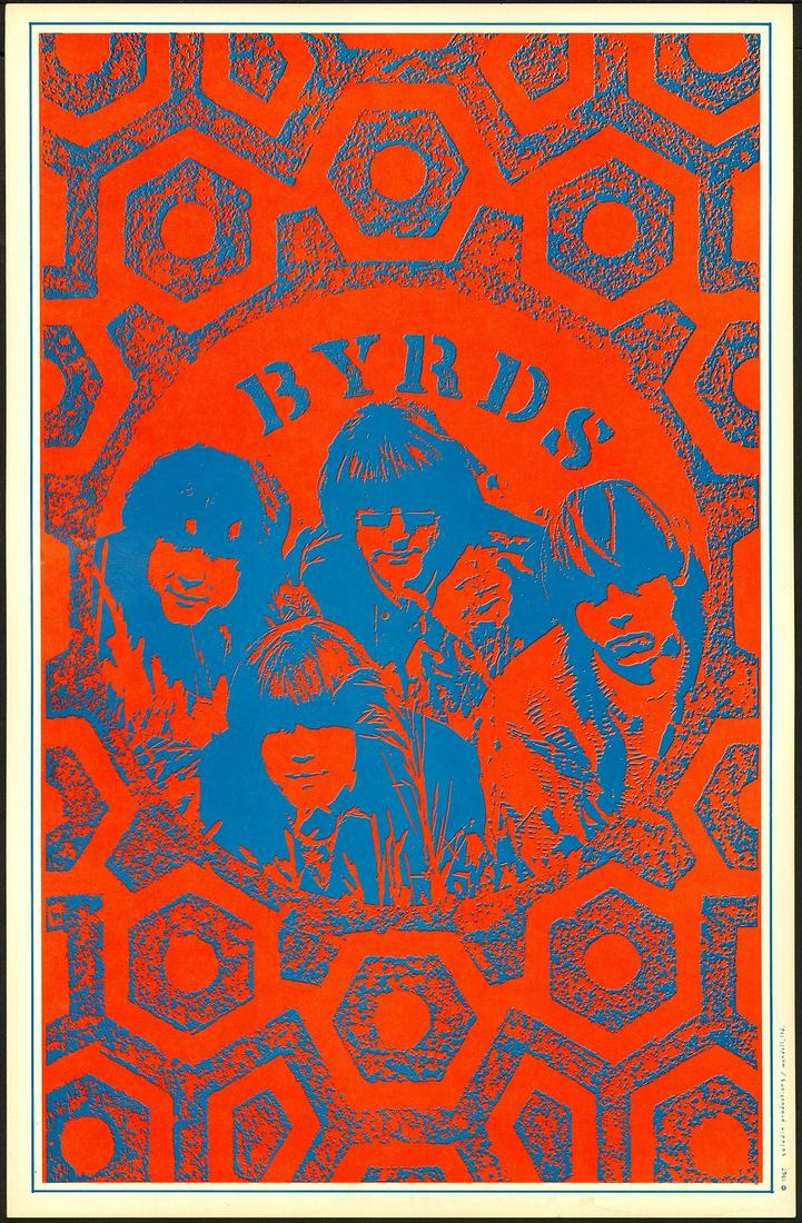 Original 1967 Byrds Headshop Poster (1 of 1)