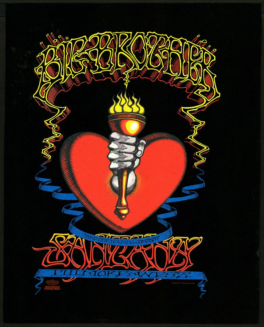 BG-136 Heart and Torch Image Pelon: No Reserve! Artist: Rick Griffin Title: BG-136 Heart and Torch Image Pelon Printing Date: 1968 Medium: Pelons Size/Format: 15¾ x 20" Publisher: Bill Graham Series: Bill Graham Presents Additional Inf