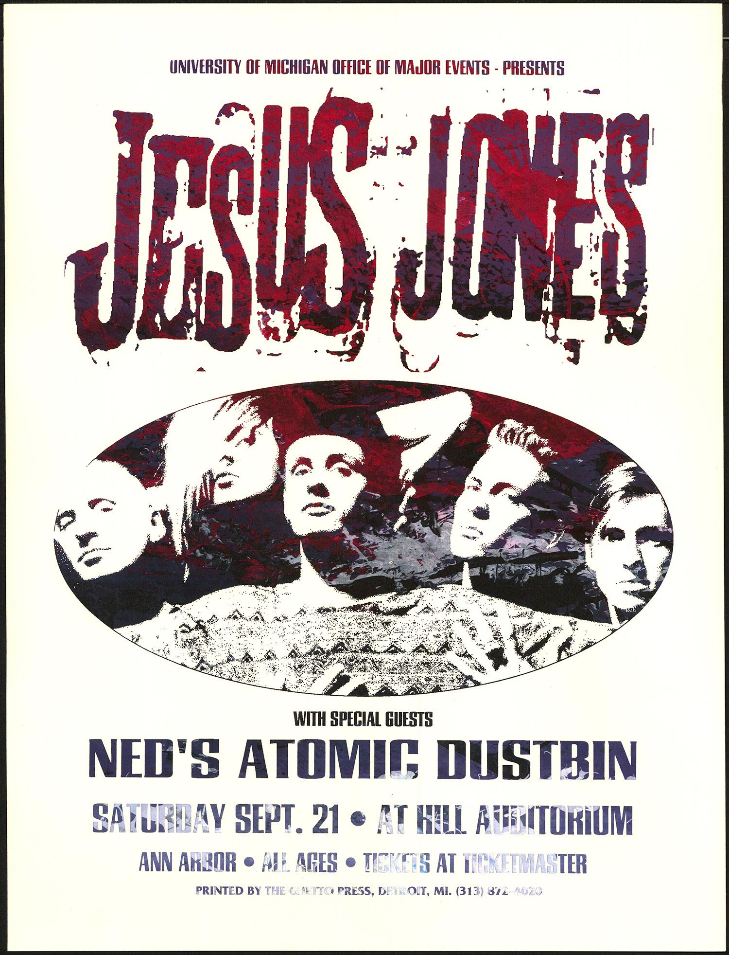 Jesus Jones in Ann Arbor Poster (1 of 1)