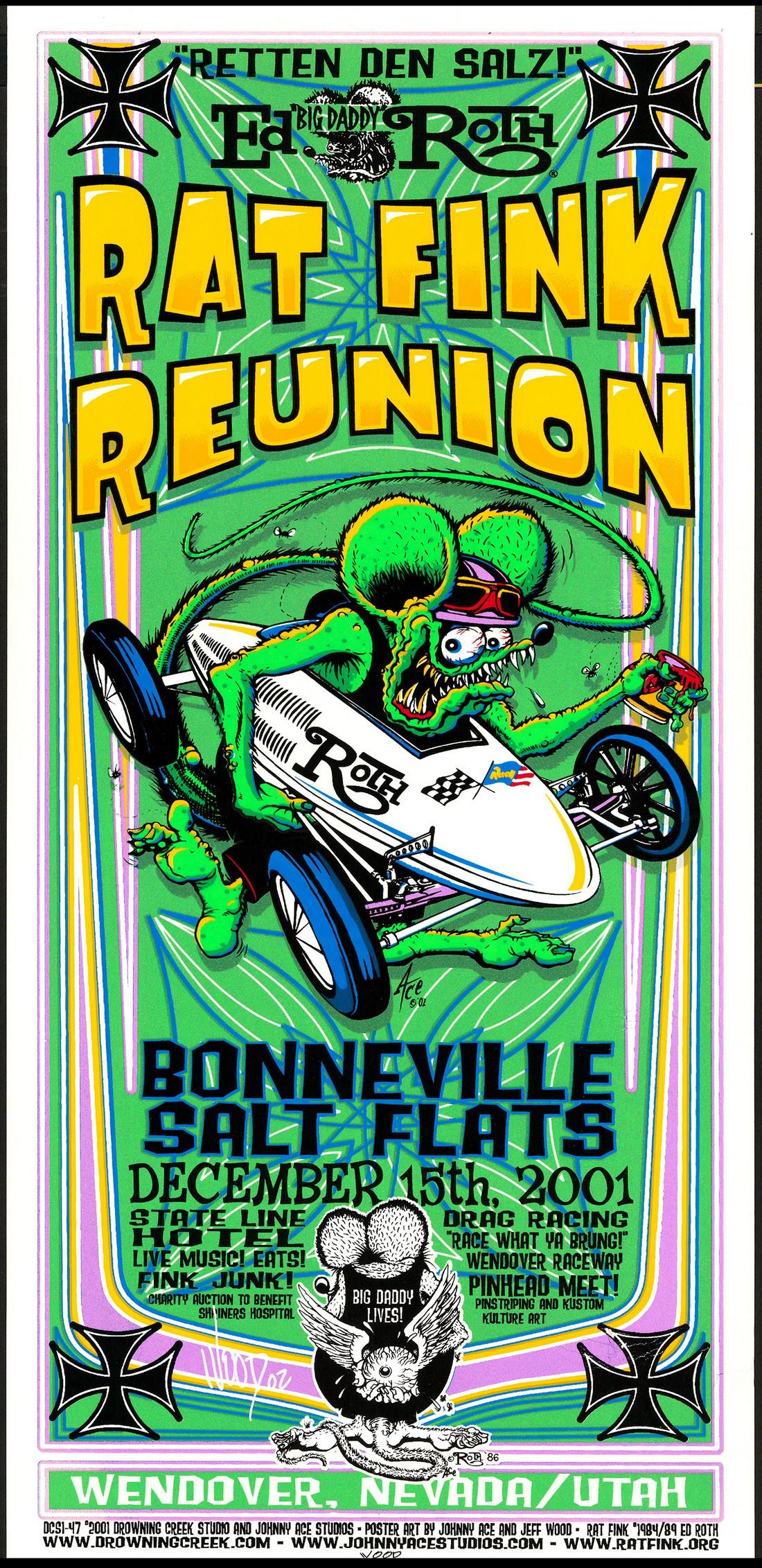 Signed Rat Fink Reunion Poster (1 of 1)