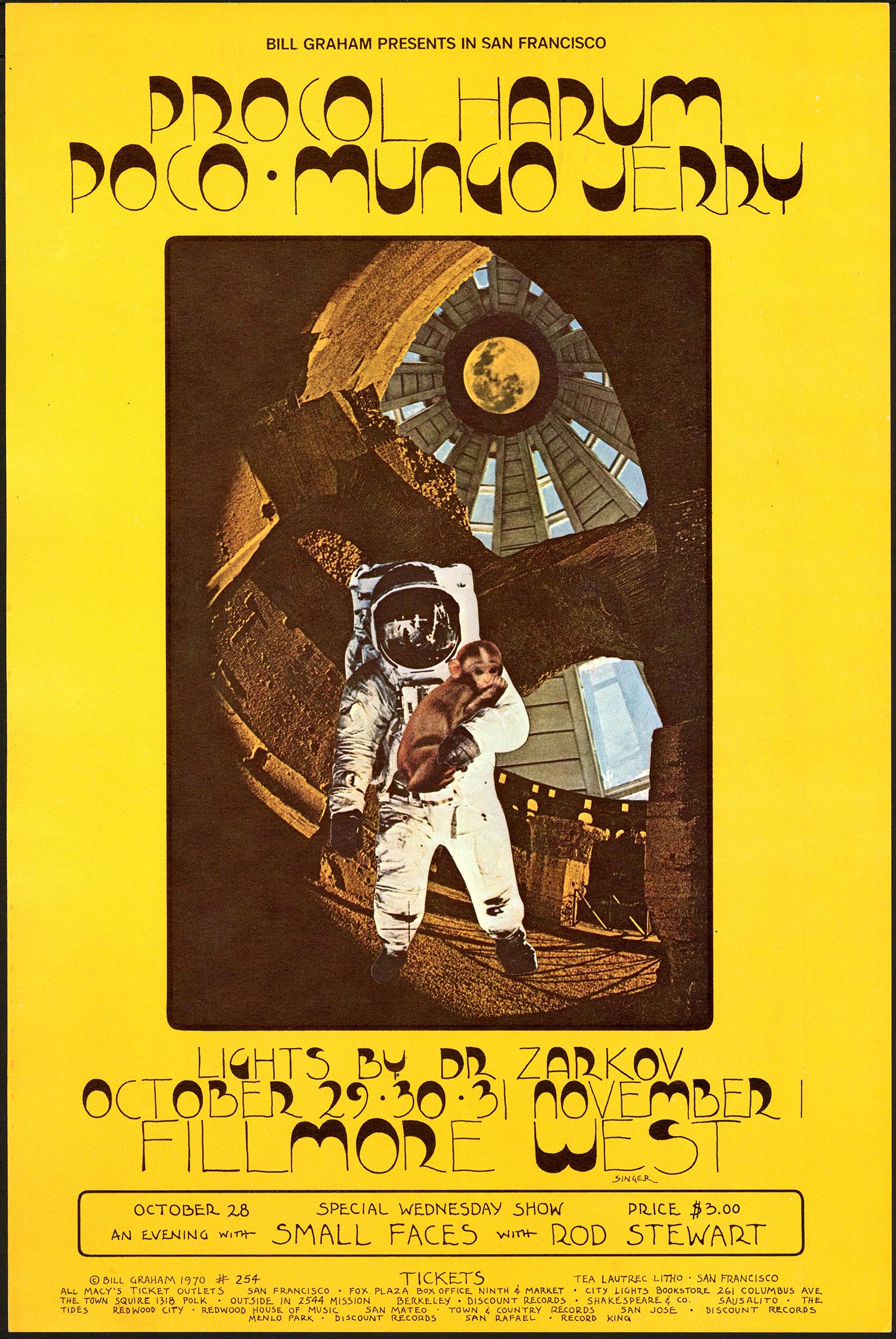 Unusual BG-254 Procol Harum First Print Poster (1 of 1)