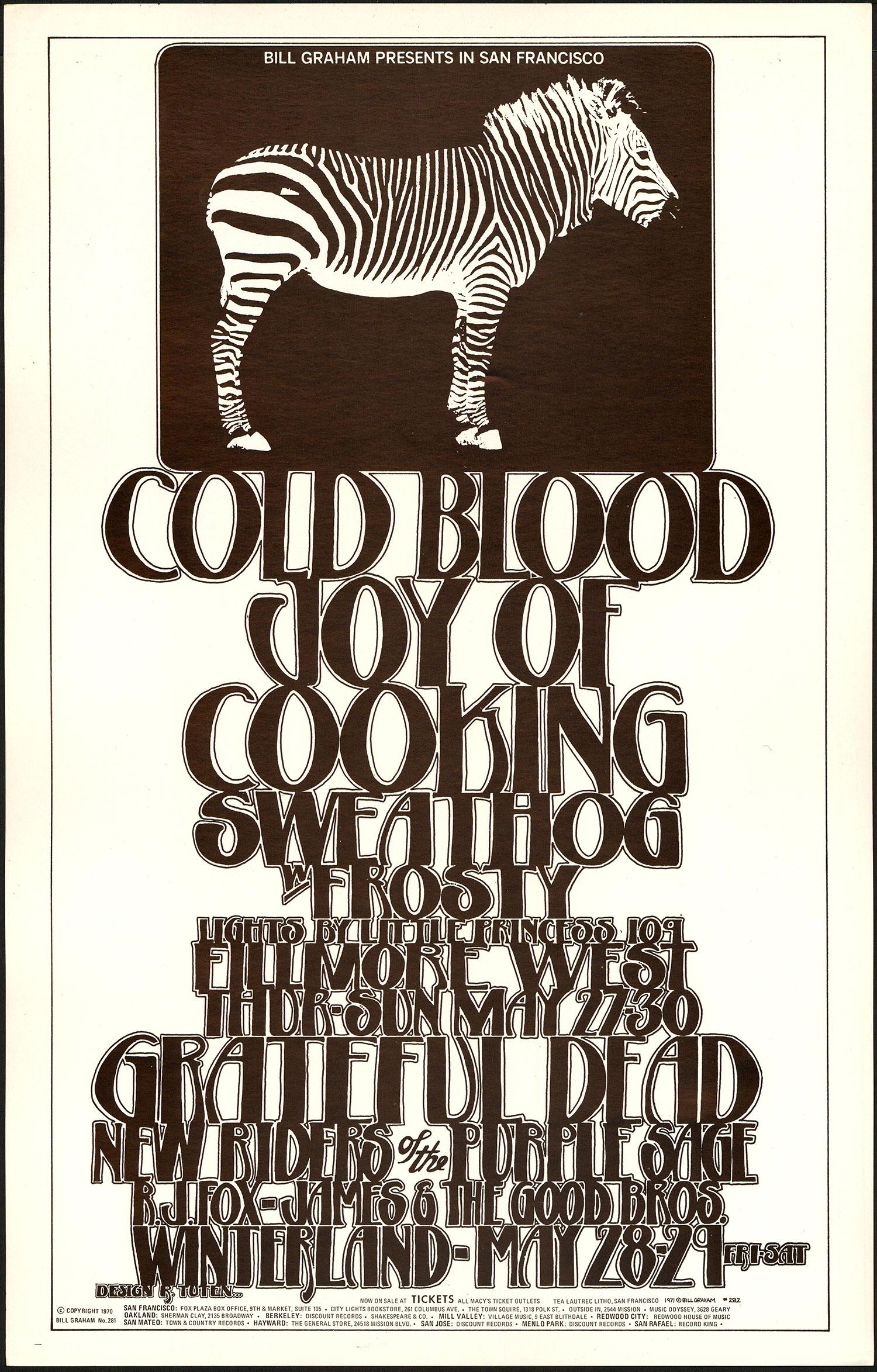 BG-282 Grateful Dead Original Poster (1 of 1)