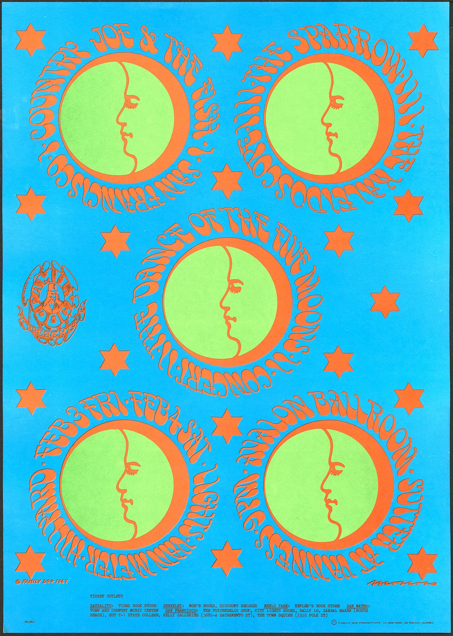 FD-46 'Five Moons' Second Print Family Dog Poster (1 of 1)