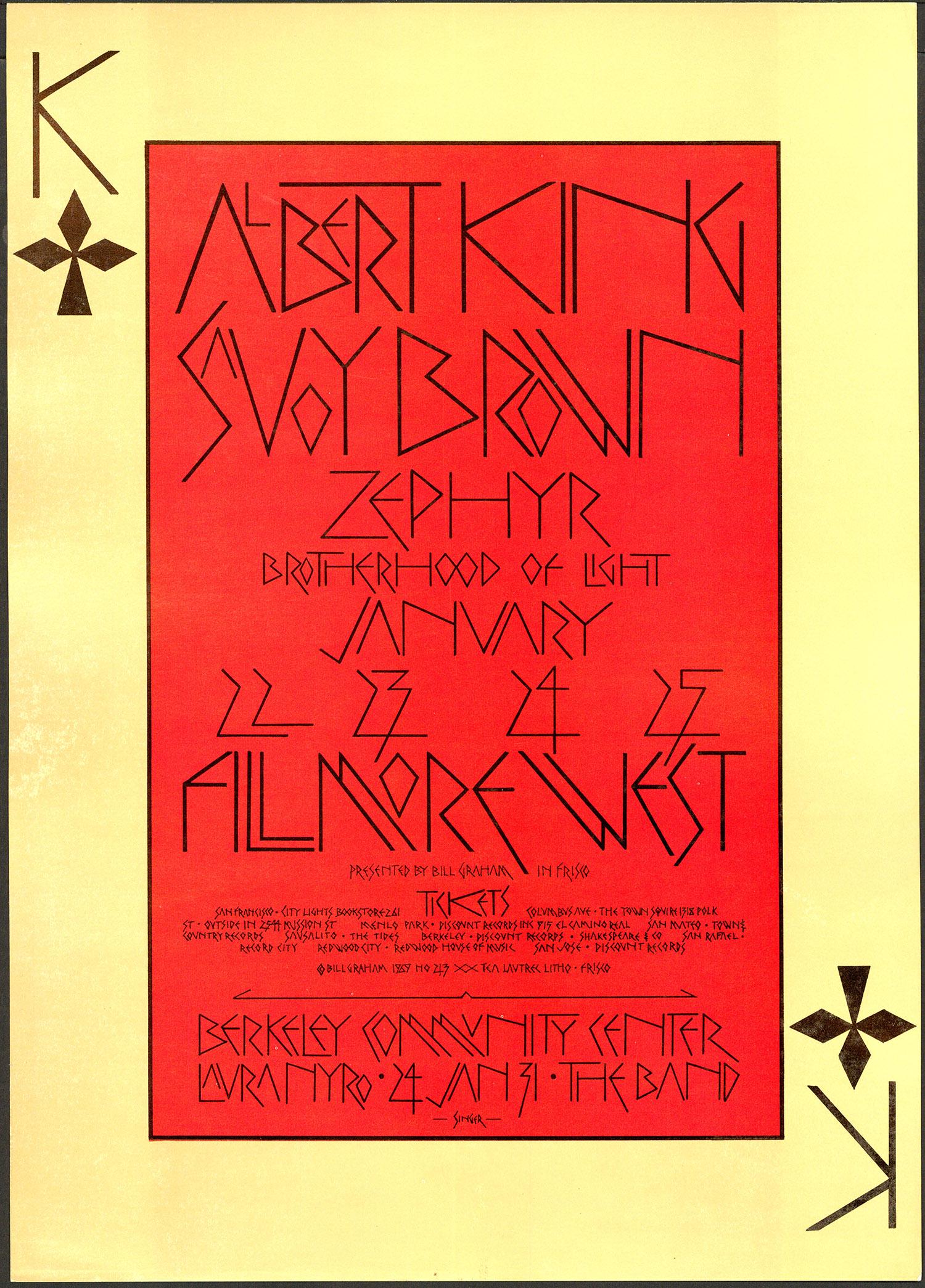 Scarce Original BG-213 Albert King Poster (1 of 1)