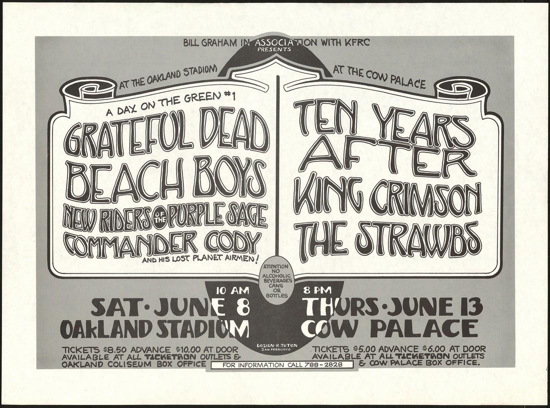 1974 A Day On The Green #1 Original Print Poster (1 of 1)