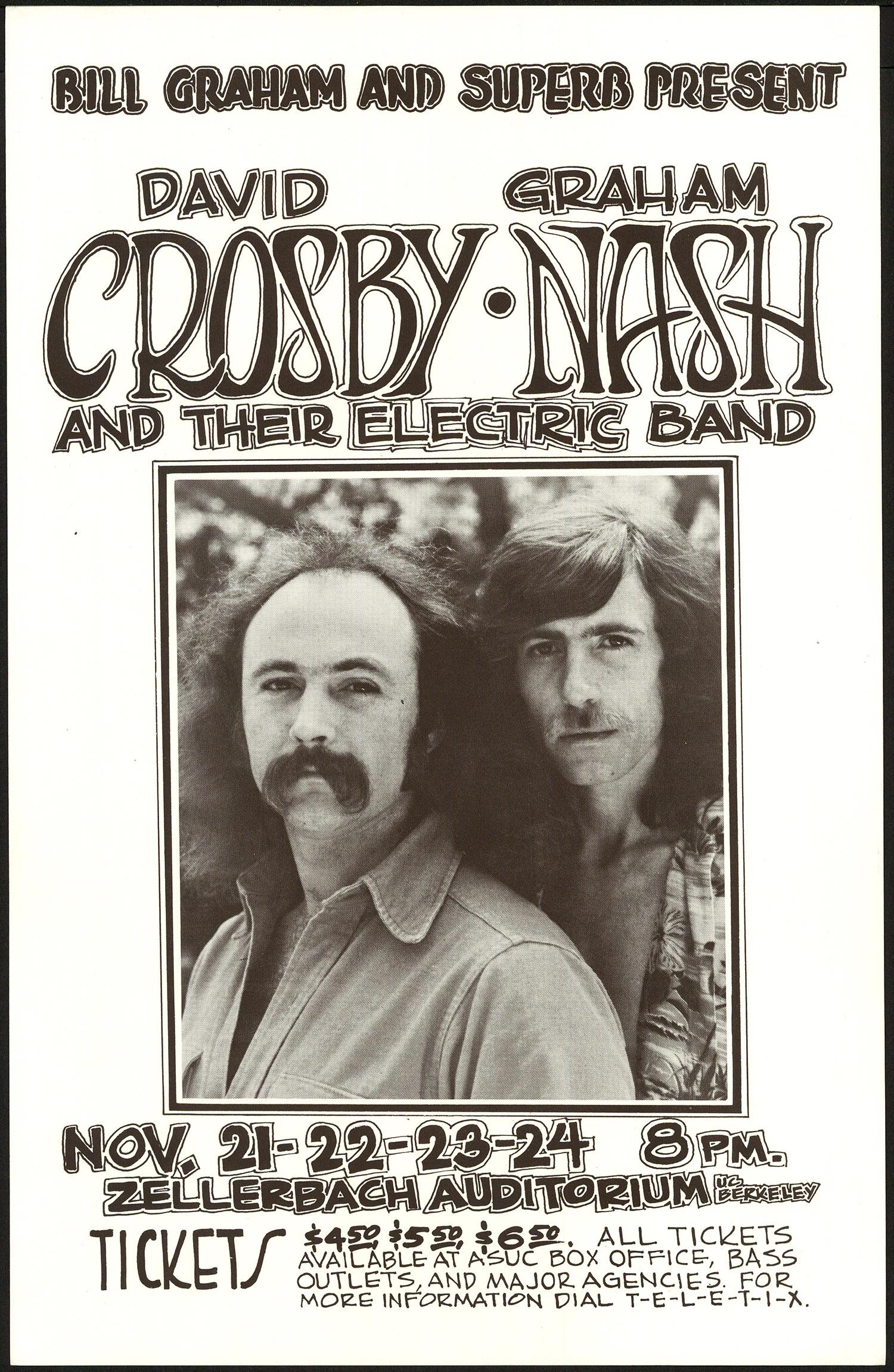 David Crosby And Graham Nash First Print Poster (1 of 1)