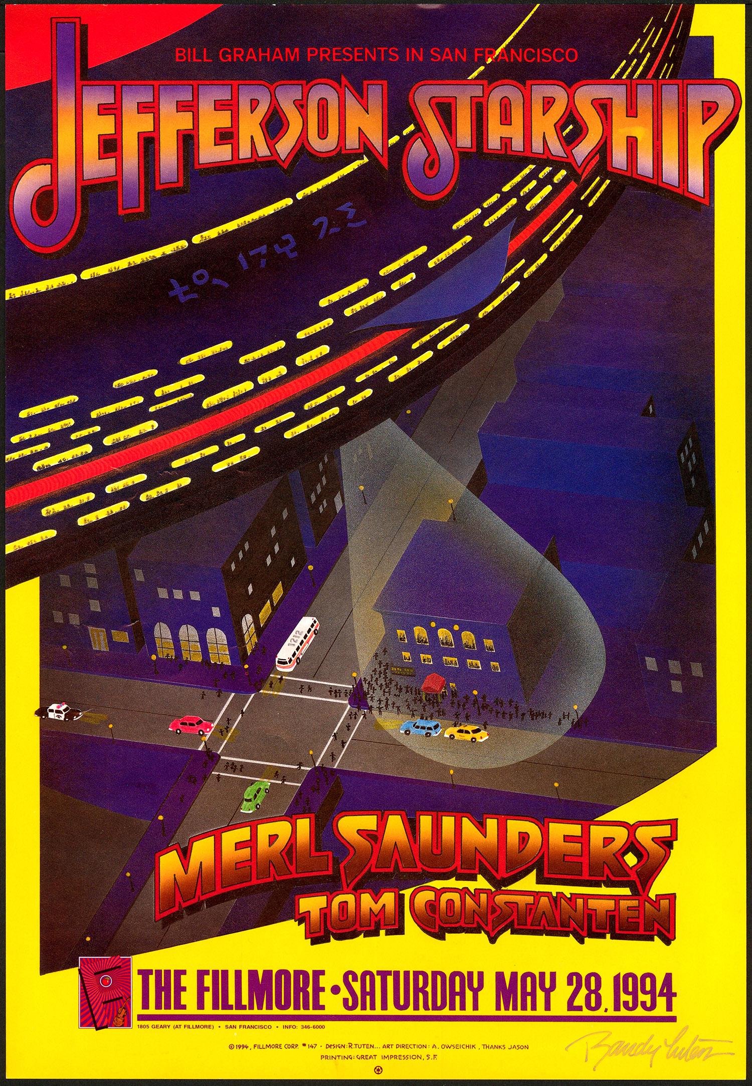 Signed NF-147 Jefferson Starship Poster (1 of 1)