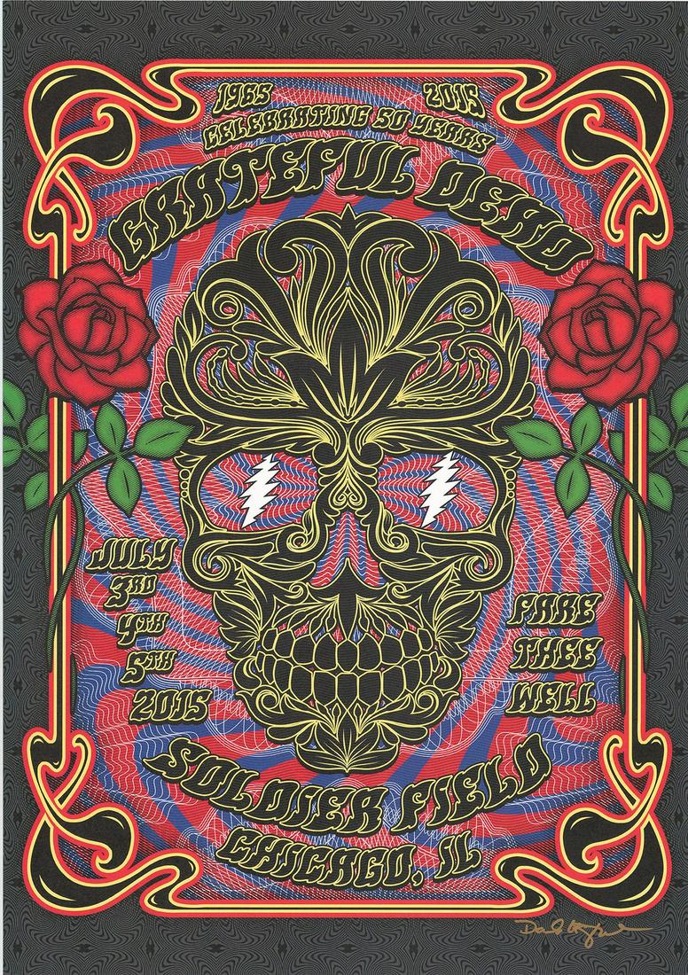 Grateful Dead 50th Anniversary Soldier Field Poster (1 of 1)