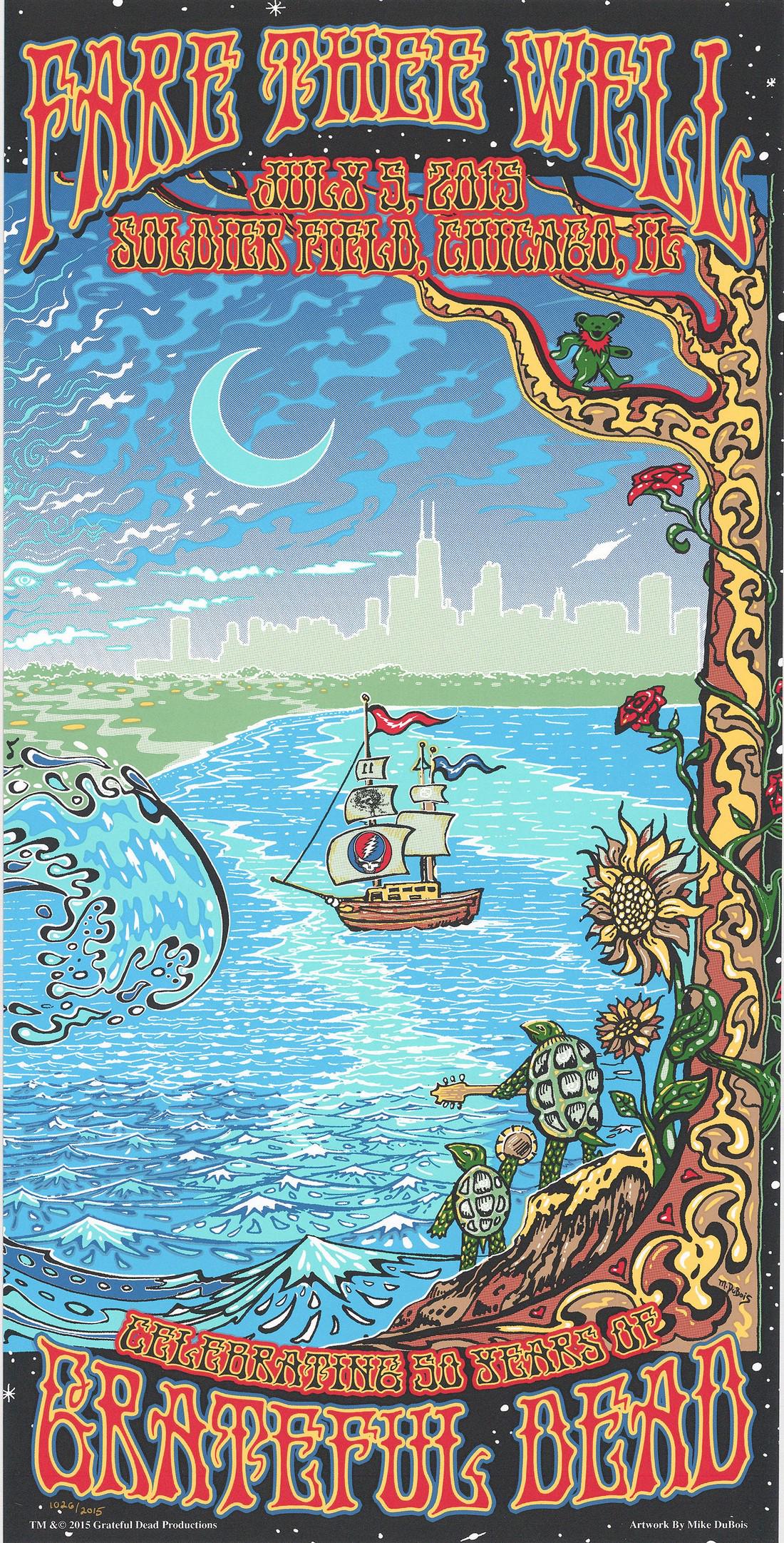 July 5th Grateful Dead 'Fare Thee Well' Poster (1 of 1)