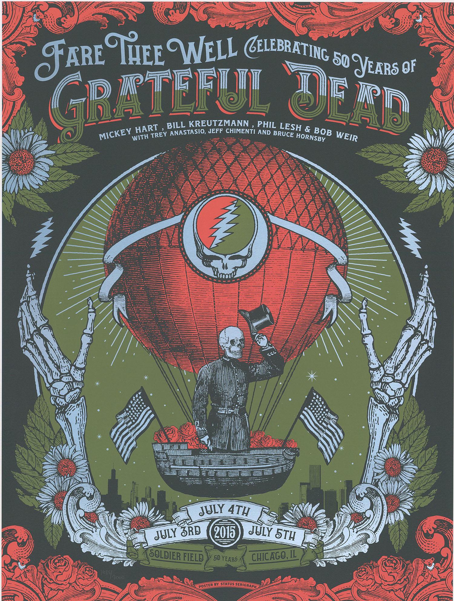 Grateful Dead Hot Air Balloon Poster - Foil Variant (1 of 1)