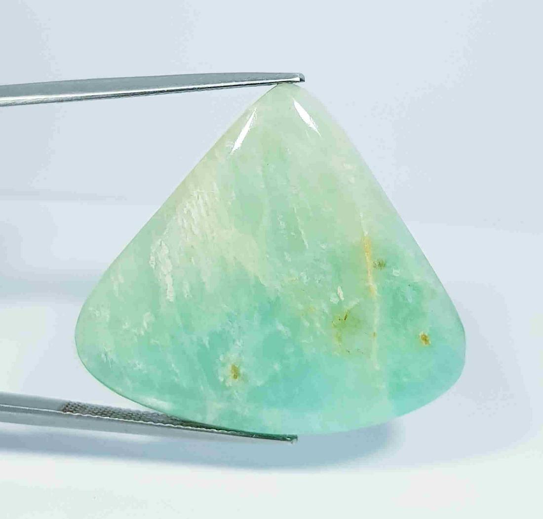 39.75 Ct Natural Amazonite Pear Cabochon (1 of 4)