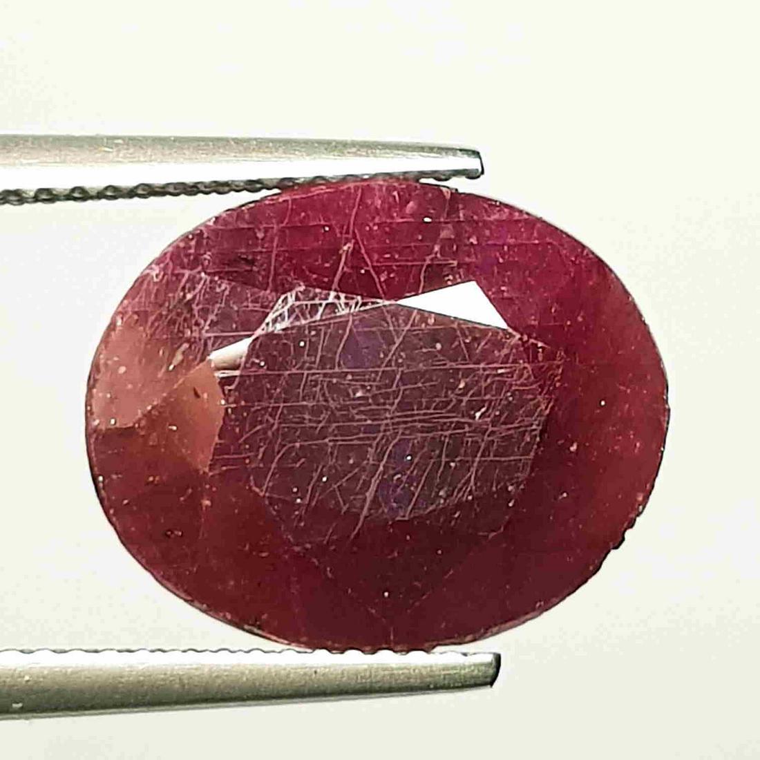 12.67 ct Natural Faceted Ruby (1 of 4)