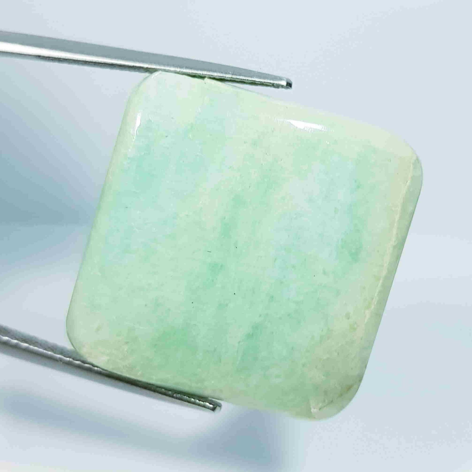 51.11 Ct Natural Amazonite Octagon Cabochon: No Reserve! Title: 51.11 Ct Natural Amazonite Octagon Cabochon Color/Clarity: Opaque Gemstones: LooseGemstone Carat Weights: 51.11 Size/Dimensions: 25.85 x 25.85 x 7.35 Additional Information: Octagon