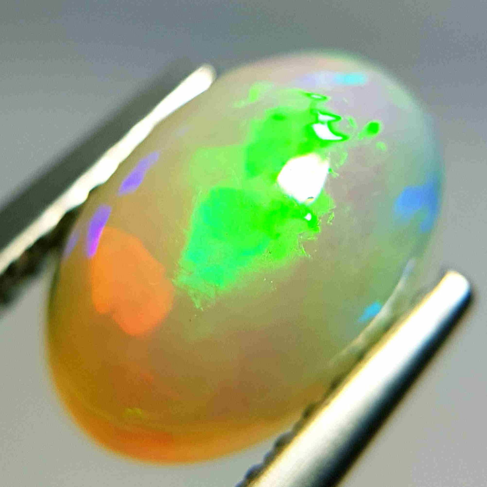 Natural Fire Opal Oval Cabochon 1.52 ct (1 of 6)
