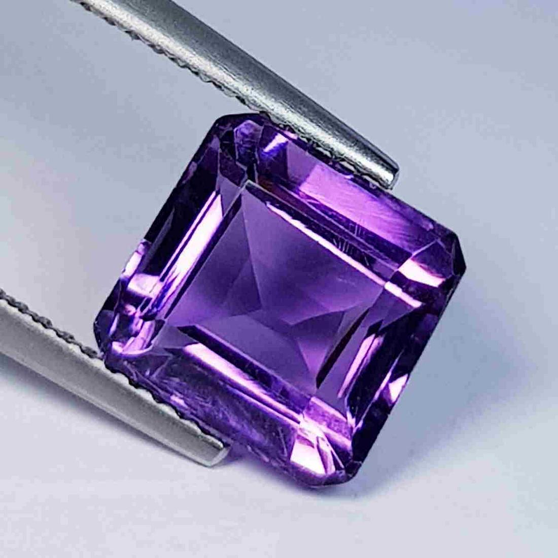 Natural Amethyst Square Cut 3.73 ct (1 of 5)