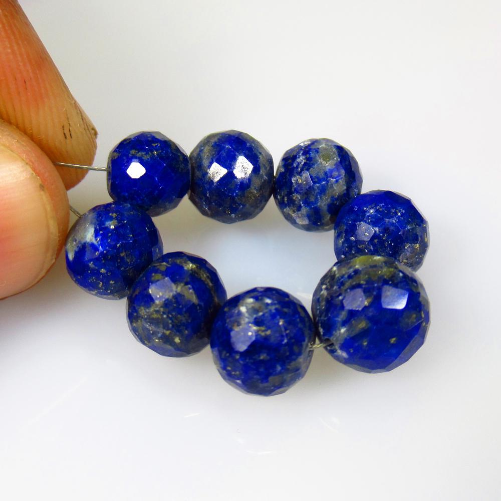 32.83 Ctw Natural 8 Lapis Round Ball Beads (1 of 2)