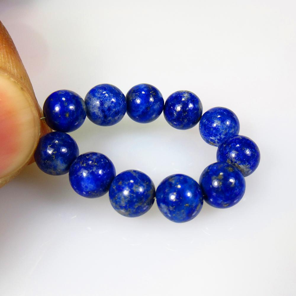 23.70 Ctw Natural 11 Lapis Round Ball Beads (1 of 2)