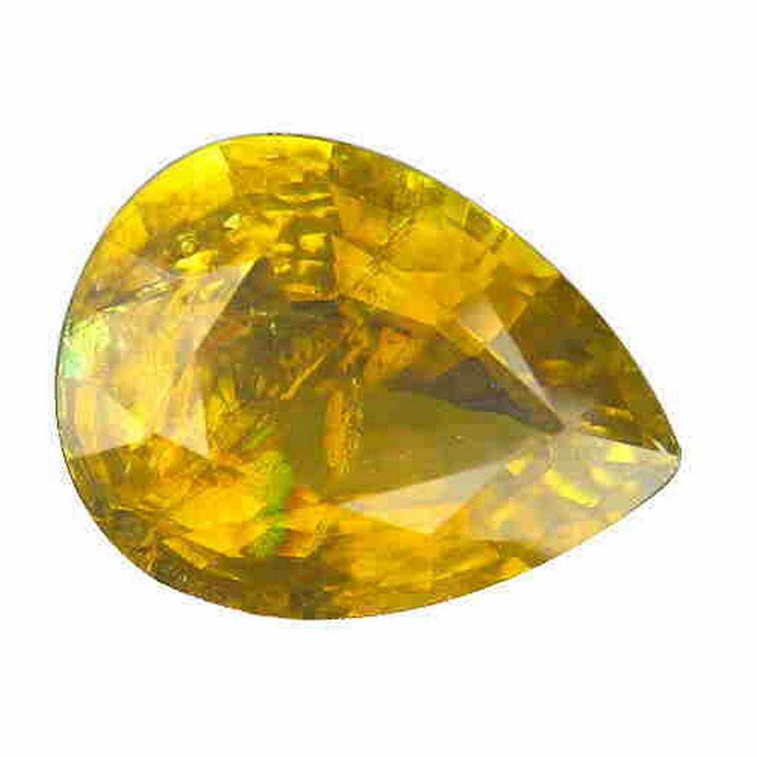 6.02 ct natural certified yellow copper tourmaline (1 of 2)