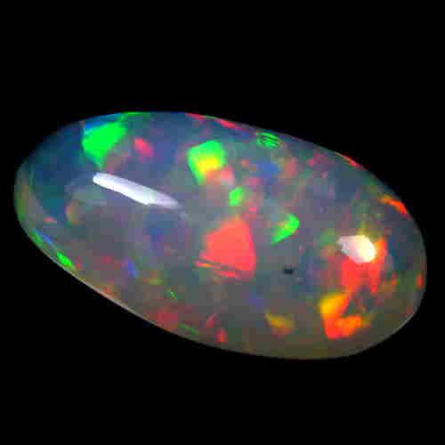 11.82 CTS NATURAL ETHIOPIAN WELO WHITE OPAL OVAL SHAPE (1 of 5)