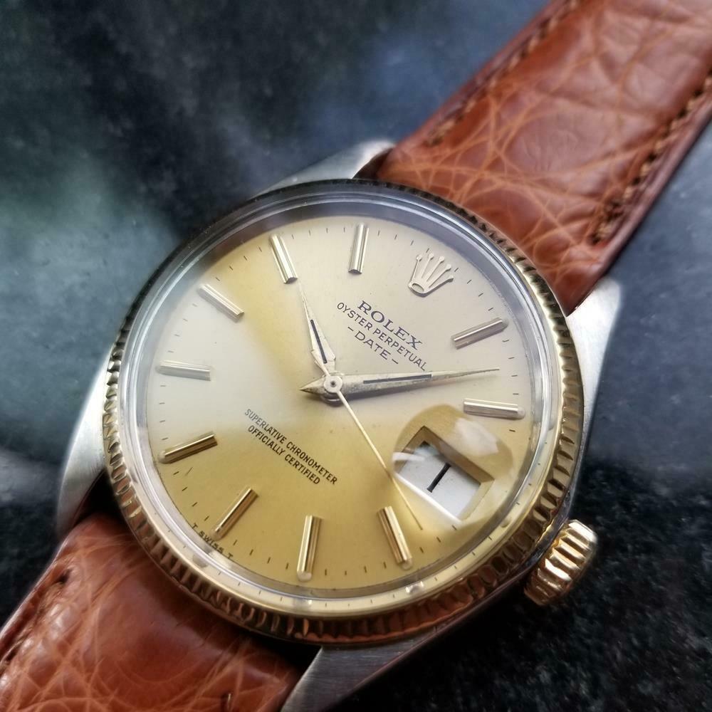 Mens Rolex Oyster Date Ref.1500 35mm 14k & SS (1 of 18)