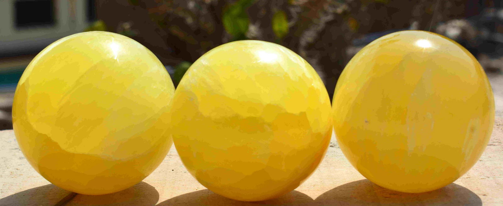 770 Grams Full Lemon Calcite Sphere (1 of 5)