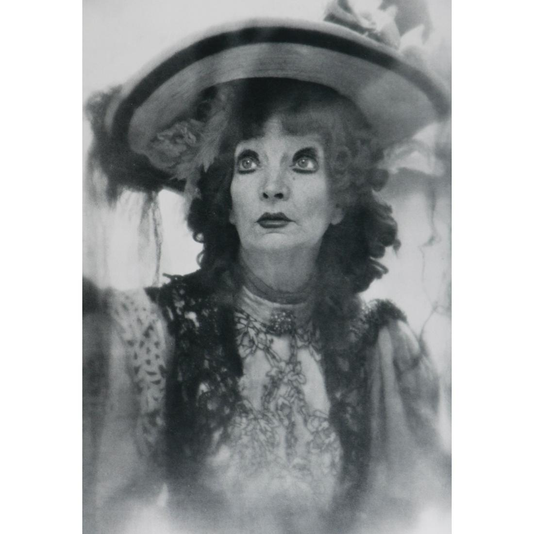 RICHARD AVEDON - Estelle Winwood, Madwoman of Chaillot.: Artist: RICHARD AVEDON Print Title: Estelle Winwood, Madwoman of Chaillot. 1950 Medium: Sheet-Fed Gravure Printed in 1950's Printed in Switzerland Image Size approx: 14 x 10 inches Richard Avedon (192
