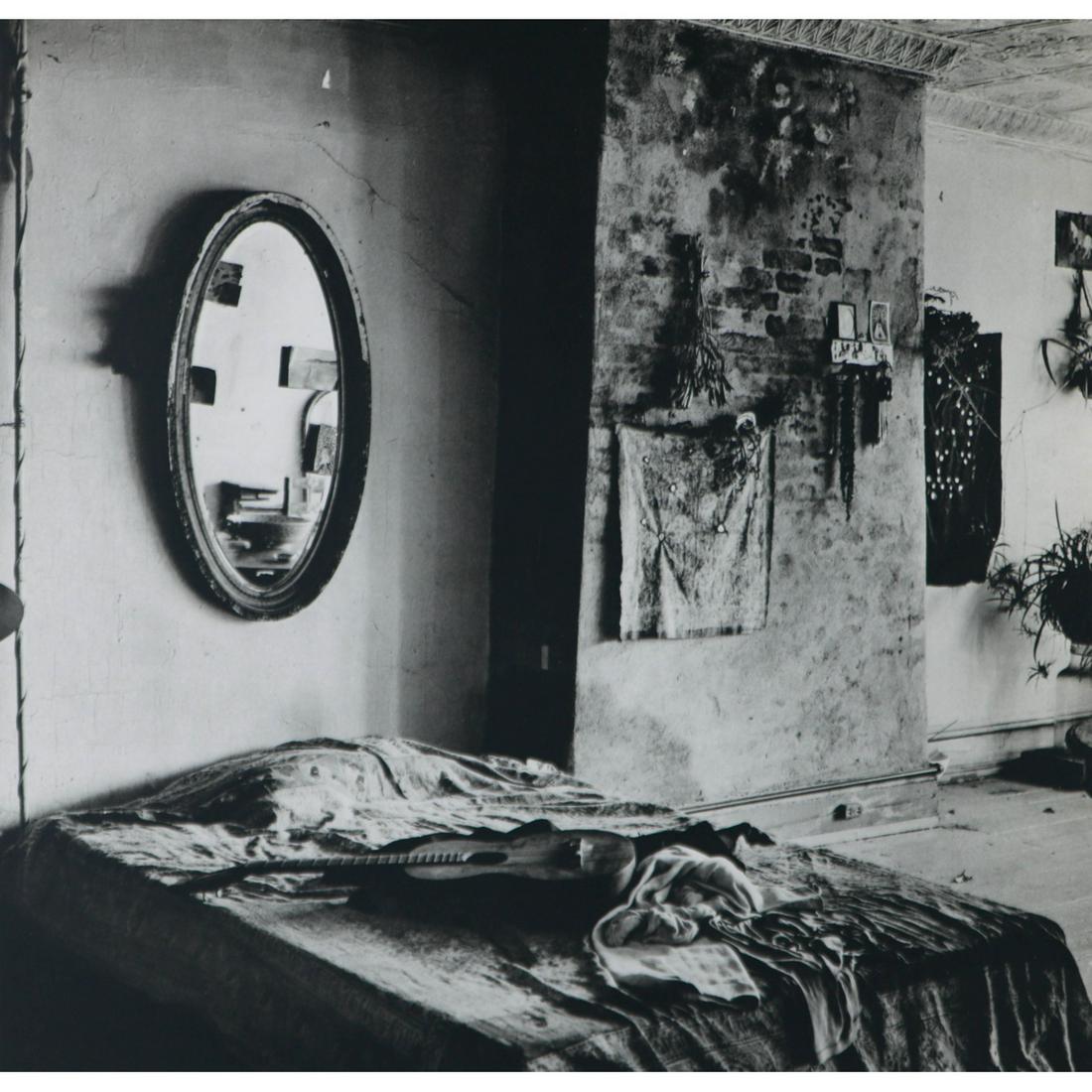 WALKER EVANS - Mary Frank's Bed, New York City 1959: Artist: WALKER EVANS Print Title: Mary Frank's Bed, New York City, 1959 Beautifully printed, tissue covered gravure from the 1960s Medium: Sheet-fed Gravure Printing Date: 1966 Printed in the USA Imag