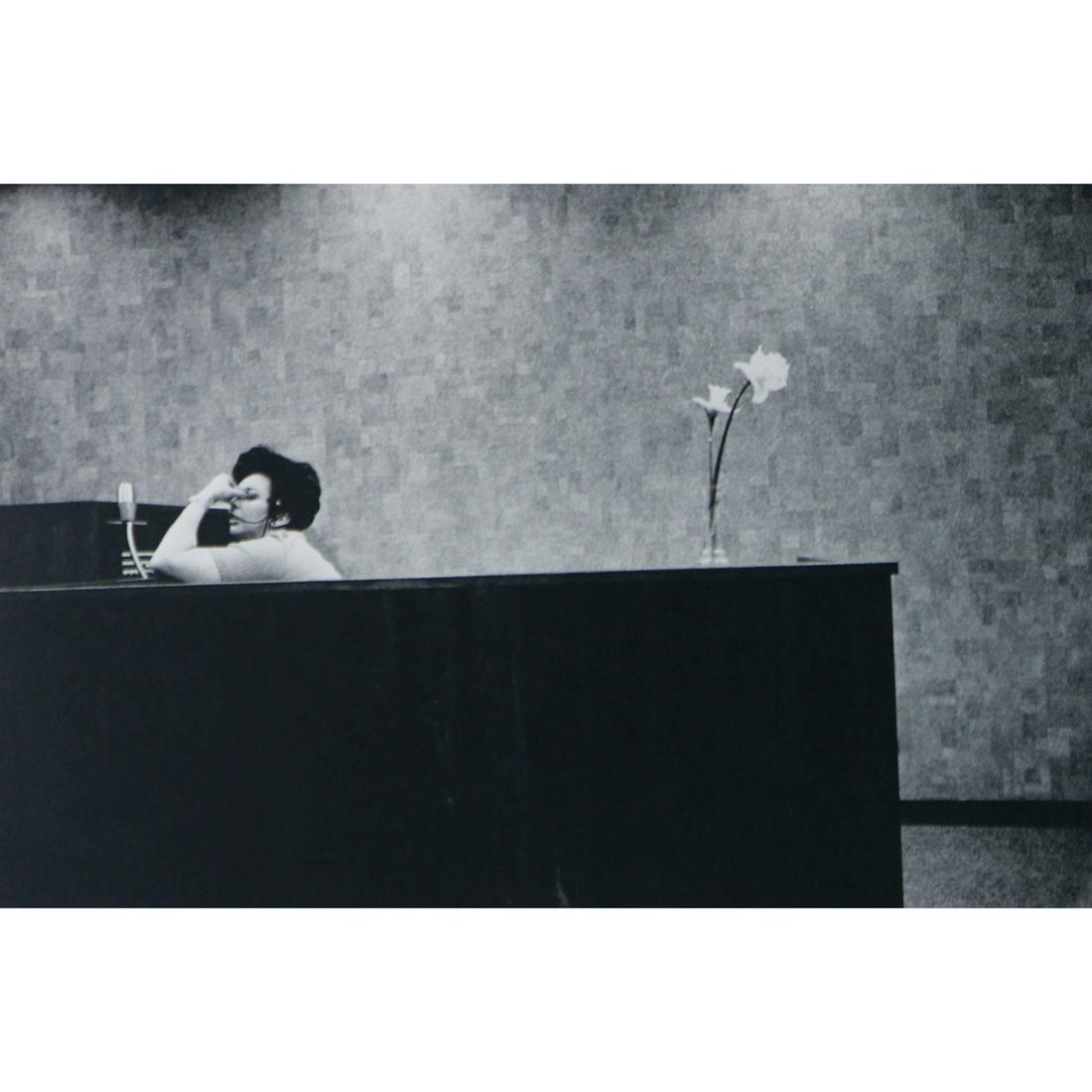 KEN GRAVES - The Secretary: Artist: BEN GRAVES Print Title: The Secretary Medium: Sheet-fed Gravure Printing Date: 1970's Printed in Switzerland Image Size approx.: 5.5 x 8.25 inches Reserve: $30.00 Shipping: Domestic: Flat-