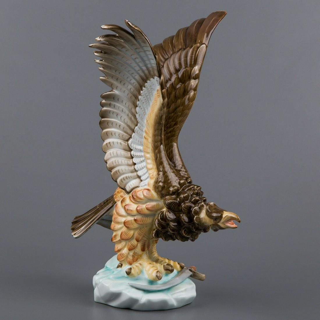 Herend Large 13” Eagle Turul Bird with Sword Figurine, (1 of 19)