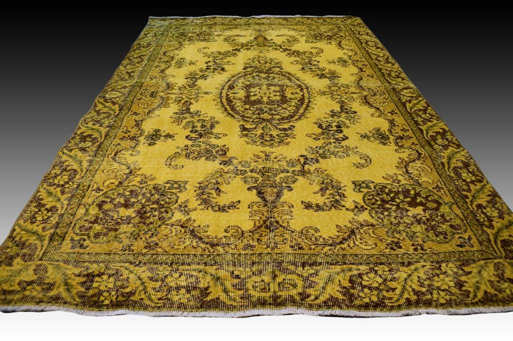 Yellow vintage Versace design rug (1 of 8)