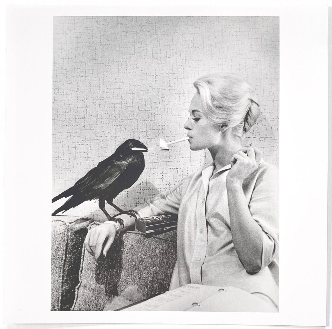 Philippe Halsman: Tippi Hedren, Hollywood (set of "The Birds") 1962 B/W photograph 6" x 6" sheet, stamped by Estate verso Reserve: $220.00 Shipping: Domestic: Flat-rate of $15.00 to anywhere within the contiguous U.S.