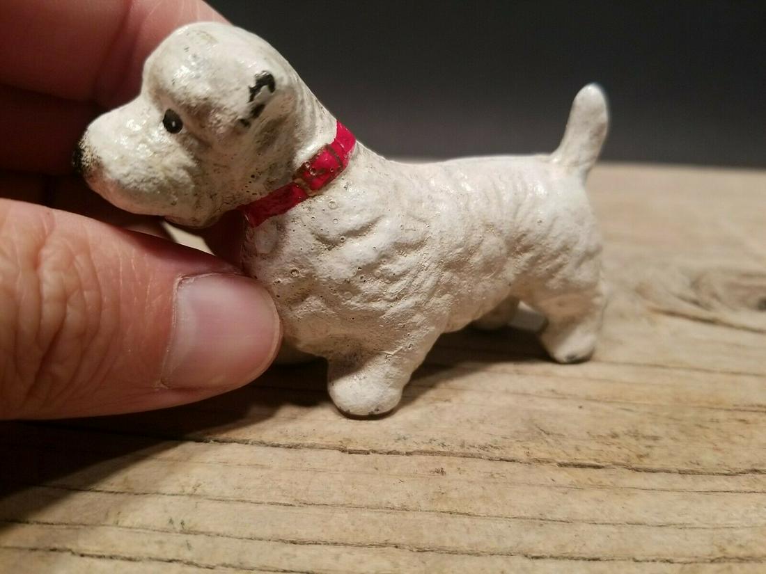 Miniature Cast Iron White West Highland Scottish (1 of 20)