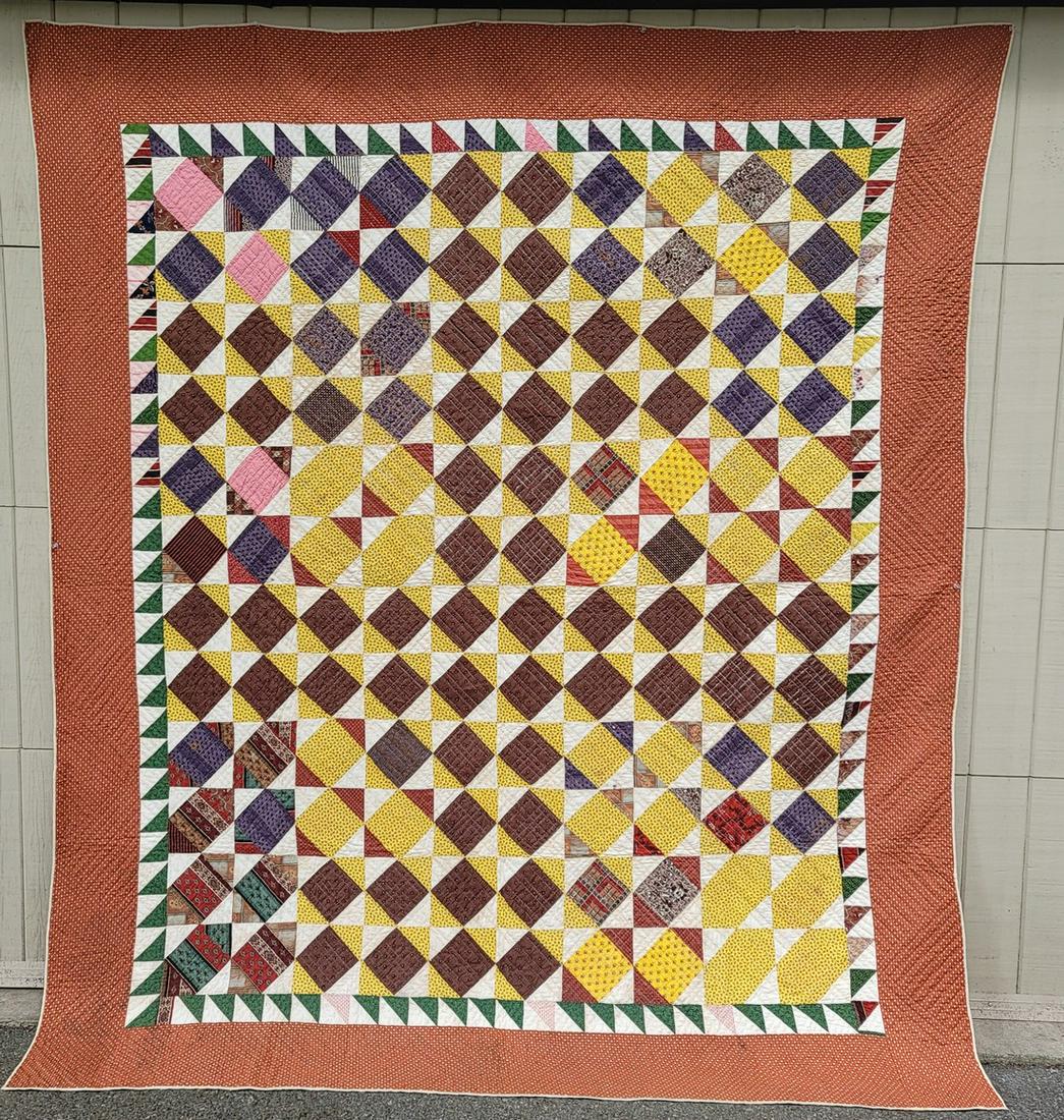Rockingham County Virginia pieced cotton quilt ca (1 of 9)