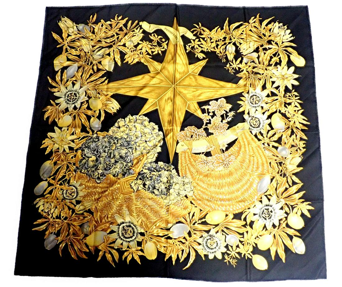 Hermes Carre Passieflores Passion Flower Vintage 90cm (1 of 16)