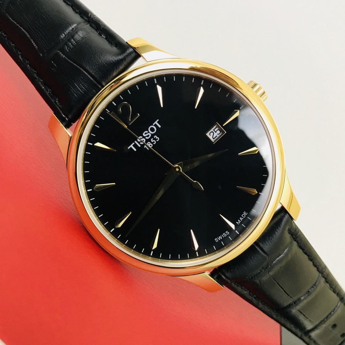 TISSOT Tradition Men's Gold Plated Dress Watch (1 of 13)