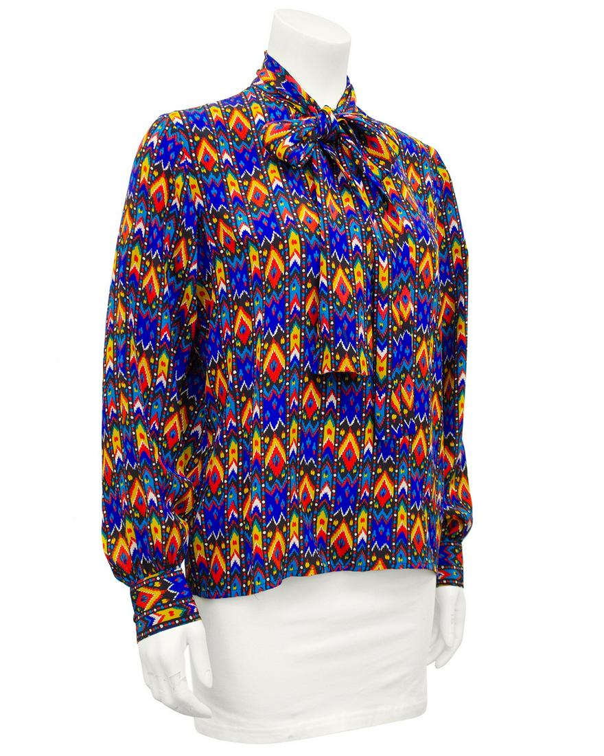 Yves Saint Laurent Blue Navajo Print Shirt (1 of 5)