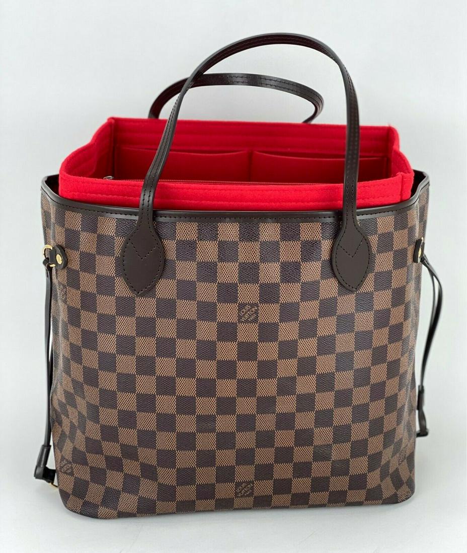 Louis vuitton neverfull mm damier ebene bags handbags 2025 purse n41358