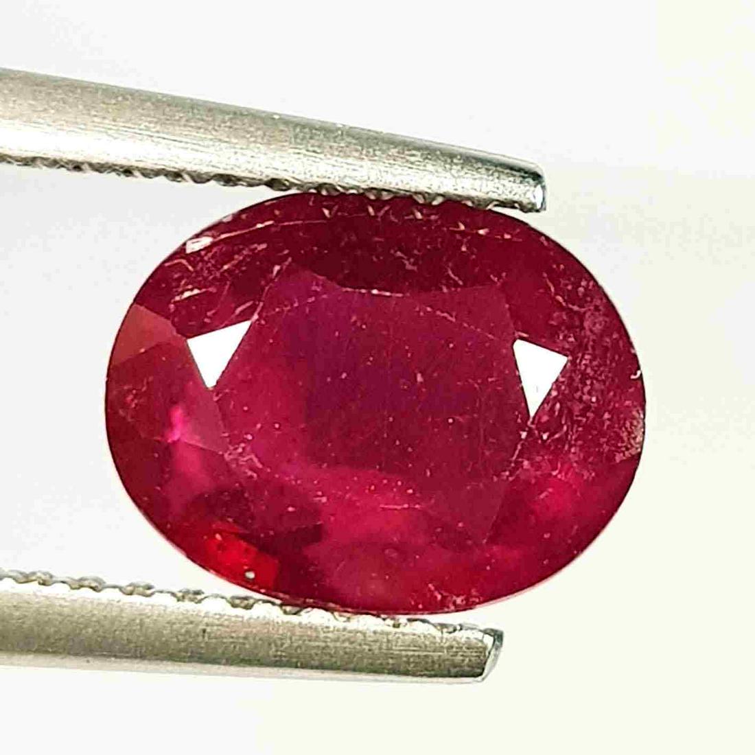 2.57 Ct  Natural Ruby Oval Cut (1 of 5)