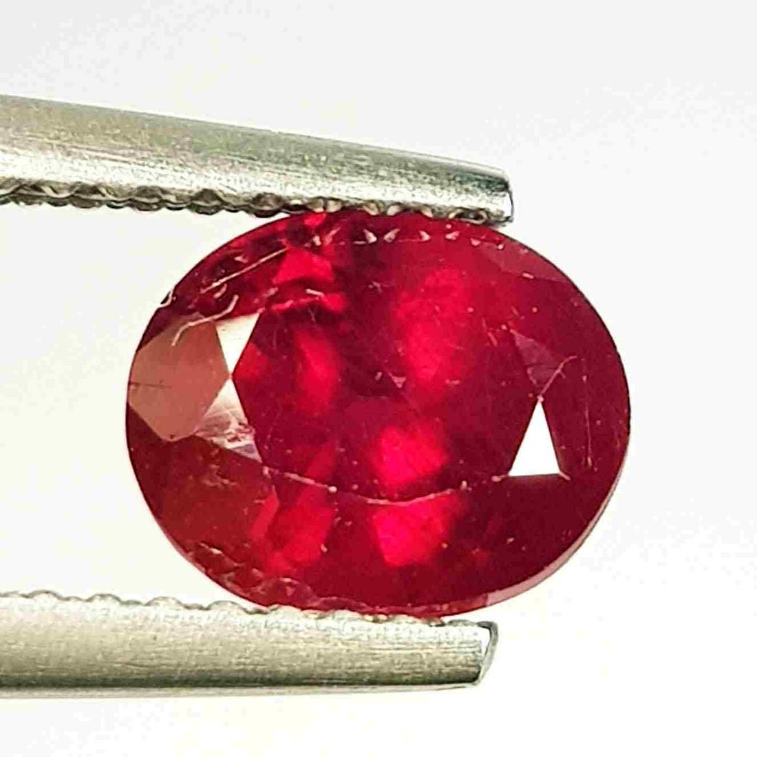 1.78 Ct  Natural Ruby Oval Cut (1 of 5)