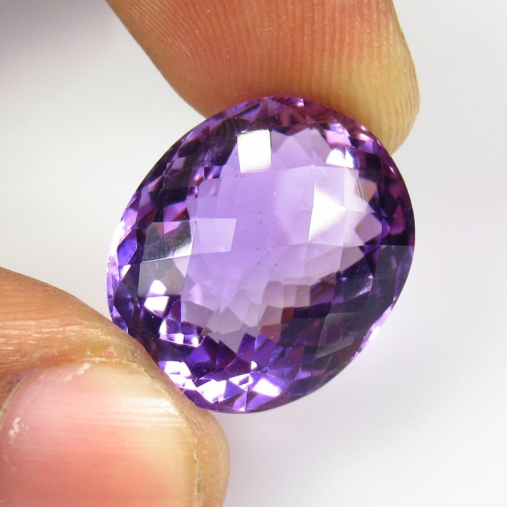 18.69 Ct Natural Purple Amethyst Oval Cut (1 of 2)