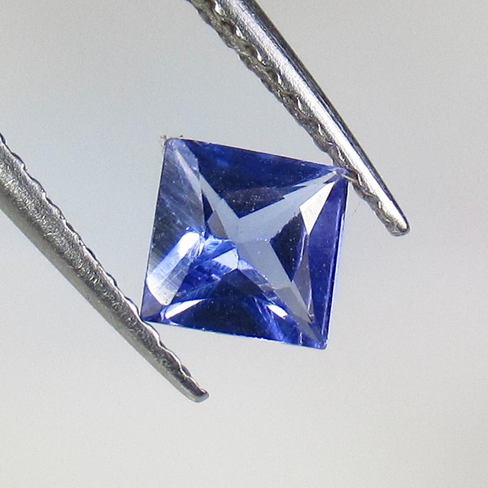 0.56 Ct Natural Tanzanite Princess Cut (1 of 2)