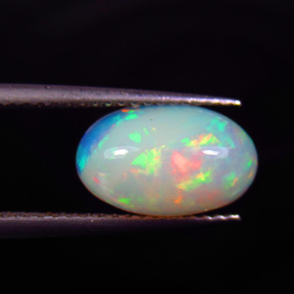 1.82 Ct Natural Ethiopian Multicolor Opal Oval Cab (1 of 3)