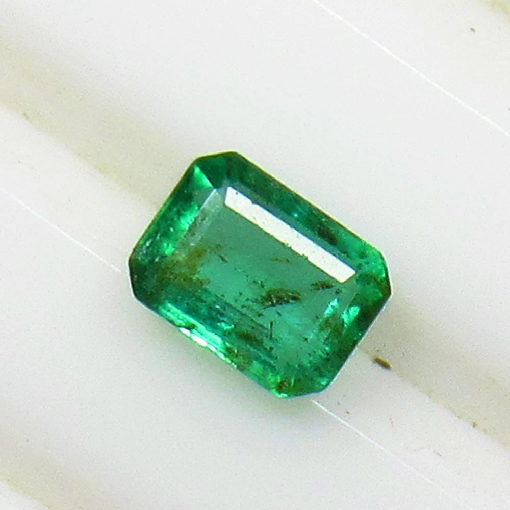 0.46 Ct Natural Zambian Emerald Octagon Cut (1 of 2)